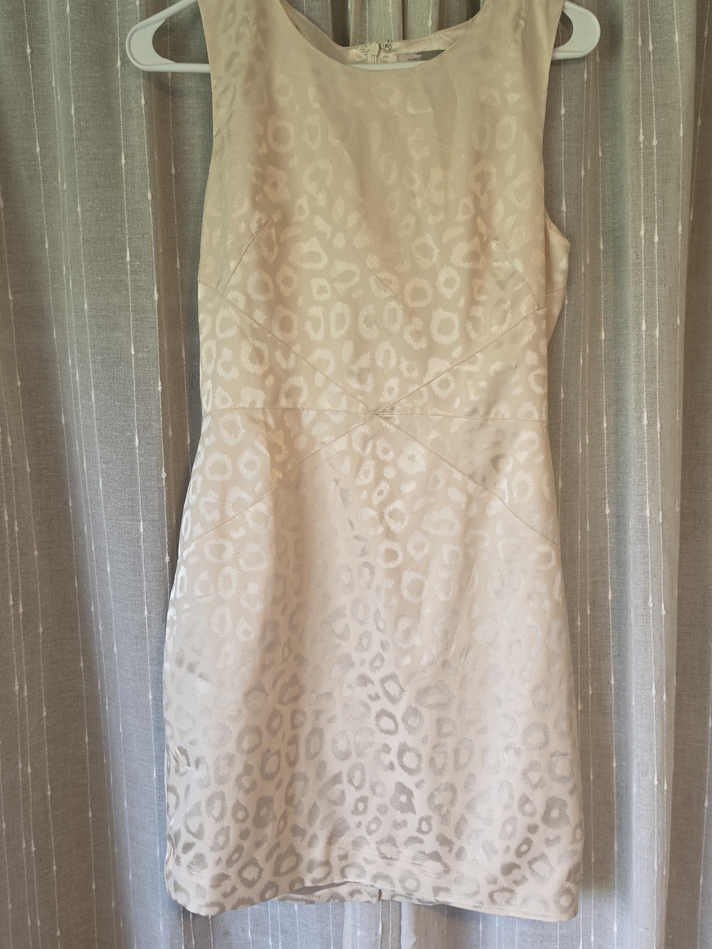 Forever 21 Cream Leopard-Print Sleeveless Mini Dress